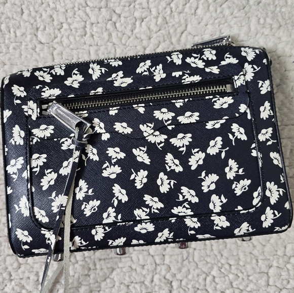 NWOT Rebecca Minkoff Avery Crossbody Bag/Clutch Saffiano Leather Floral Print - Picture 5 of 13